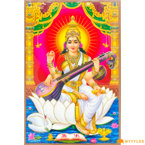 undefined-Saraswati Poster Wall Tile Code24471 (300x450mm, Glossy)