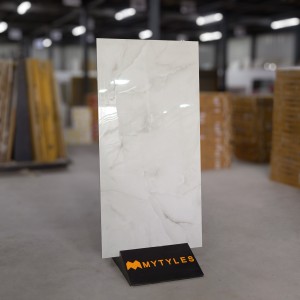 undefined-Vitrified White Floor and Wall Tile Code23083 (600x1200mm, Glossy)