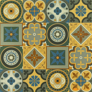 undefined-Porcelain Moroccan Tile Code11012 (600x600mm, Matt)