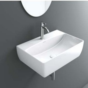 undefined-Ceramic White Wash Basin Code31355 (405x560mm, Glossy, Doyle)