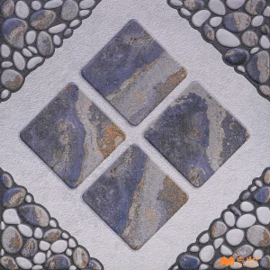 undefined-Vitrified Gray Digital Parking Floor and Wall Tile Code36829 (400x400mm, Matt)