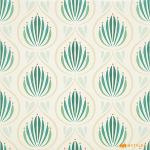 undefined-Vitrified Green Moroccan Floor and Wall Tile Code28607 (300x300mm, Matt)