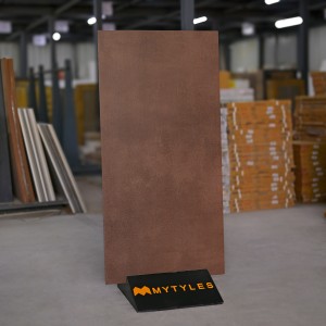 undefined-Vitrified Brown Floor and Wall Tile Code16806 (600x1200mm, Rustic)