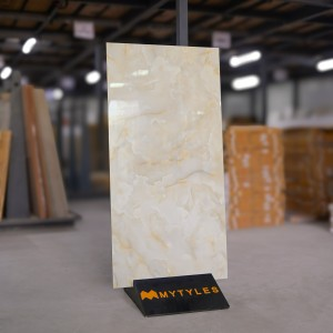 undefined-Vitrified Cream Floor and Wall Tile Code28649 (600x1200mm, Glossy)