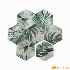 undefined-Ceramic Hexagon Wall Tile Code1582 (150x173mm, Matt)