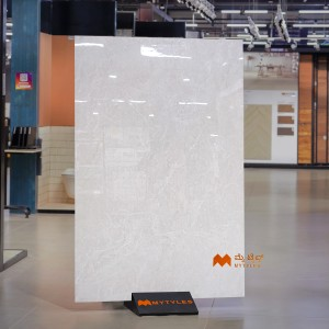 undefined-Vitrified Off-White Slab Floor and Wall Tile Code37166 (1200x1800mm, Glossy)