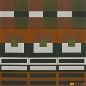 undefined-Ceramic Moroccan Tile Code19349 (200x200mm, Matt)