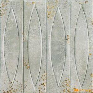 undefined-Ceramic Grey Textured Subway Wall Tile Code27286 (300x300mm, Glossy)