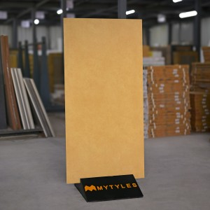 undefined-Vitrified Yellow Floor and Wall Tile Code33781 (600x1200mm, Matt)