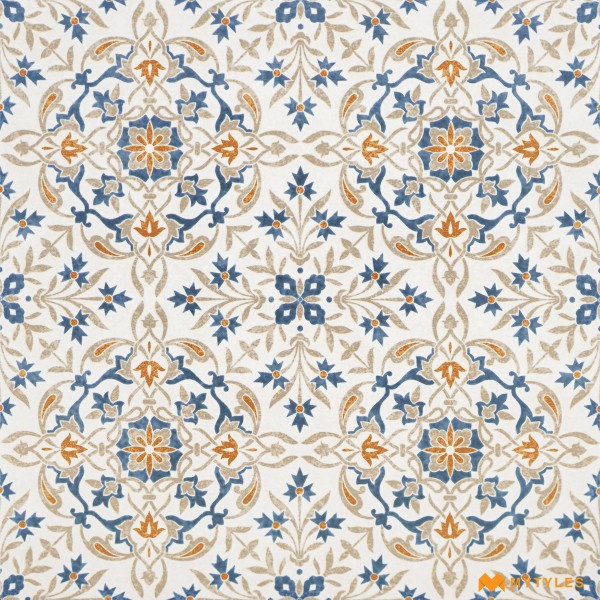 Moroccan Tiles-Ceramic Ivory Moroccan Tile Code25921 (300x300mm, Matt)
