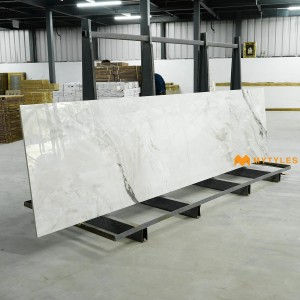 undefined-Vitrified White Slab Floor and Wall Tile Code22033 (790x3000mm, Glossy)