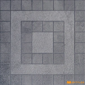 undefined-Gray Frame Paver Vitrified Parking Tile Code39128 600x600mm 3Pc 12mm