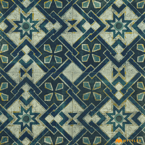 undefined-Vitrified Moroccan Tile Code23041 (300x300mm, Metallic)