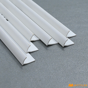 undefined-Tiles Corner Beading WHITE (8 Feet Length, PVC, Matt)