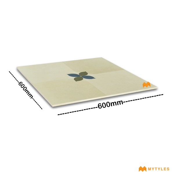 Buy 2x2 ft Cream Moroccan Floor & Wall Tile code28212 Online |