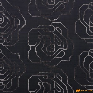 undefined-Vitrified Black Moroccan Floor and Wall Tile Code33447 (600x600mm, Matt)