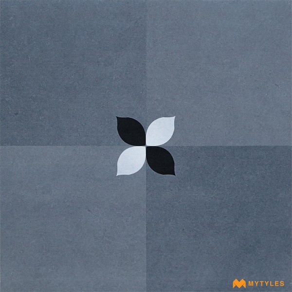 Moroccan Tiles-Vitrified Grey Moroccan Floor and Wall Tile Code28213 (600x600mm, Matt)