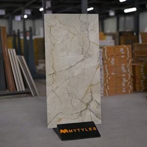 undefined-Vitrified Gray Floor and Wall Tile Code30095 (600x1200mm, Sugar)