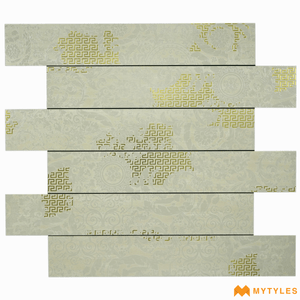 undefined-Vitrified Wooden Plank Tile Code20545 (150x900mm, Metallic)