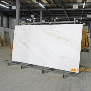 undefined-Vitrified White Slab Floor and Wall Tile Code29114 (1200x2400mm, Matt)