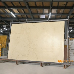 undefined-Vitrified Ivory Slab Floor and Wall Tile Code29864 (1200x1800mm,Glossy)