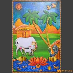 Traditional Village Life Poster Code32873