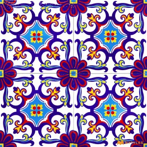 undefined-Decorative Purple Tile Code30351 (150x150mm, Glossy, 4Pc in Box)