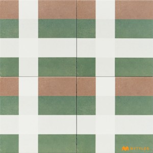 undefined-Vitrified Multi Color Moroccan Floor and Wall Tile Code29969 (200x200mm, Matt)