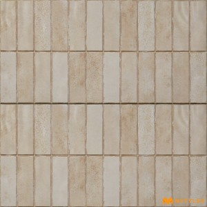 undefined-Ceramic Cream Geometric Wall Tile Code35929 (300x600mm, Matt)