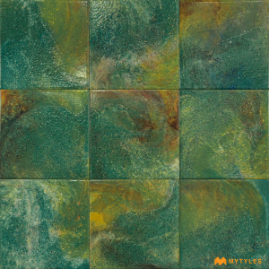undefined-Imported Aqua Green Wall Tile Code25470 (200x200mm, Glossy)