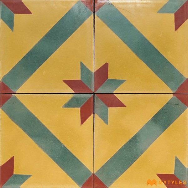 Athangudi Tiles-Athangudi Tile Code20959 (254x254mm, Matt)