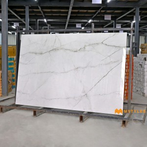 undefined-Vitrified Grey Slab Floor and Wall Tile Code29584 (1200x1800mm, Glossy)