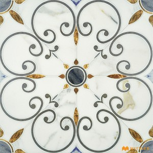 undefined-Ceramic White Moroccan Floor and Wall Tile Code31284 (300x300mm, Carving Matt)