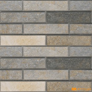 undefined-Vitrified Gray Elevation Wall Tile Code34375 (300x600mm, Matt)
