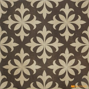 undefined-Vitrified Brown Moroccan Floor and Wall Tile Code27328 (300x300mm, Matt)