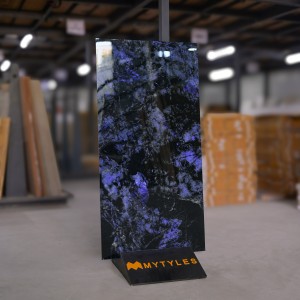 undefined-Vitrified Blue Floor and Wall Tile Code33368 (600x1200mm, Hi-Glossy)