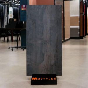 undefined-Vitrified Black Floor and Wall Tile Code37068 (600x1200mm, Matt)