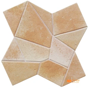 undefined-Imported Brown Vitrified Floor and Wall Tile Code37775 (255x255mm, Matt)