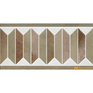 undefined-Brown Carpet Design Floor and Wall Tile Code30722 (150x300mm, Glossy)