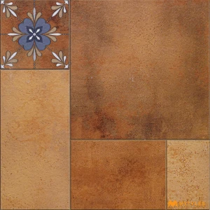 undefined-Vitrified Brown Digital Parking Floor and Wall Tile Code36733 (600x600mm, Matt)