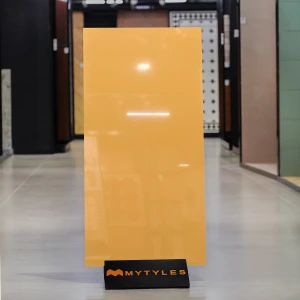 undefined-Vitrified Orange Floor and Wall Tile Code37231 (600x1200mm, Glossy)