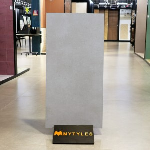 undefined-Vitrified Gray Floor and Wall Tile Code37055 (600x1200mm, Matt)