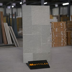undefined-Vitrified Gray Floor and Wall Tile Code30586 (600x1200mm, Matt)