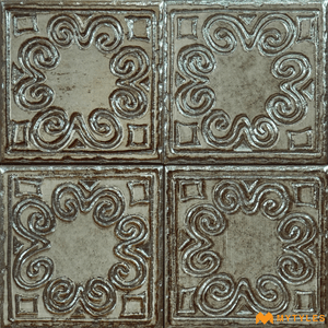 undefined-Imported Porcelain Tile Code21488 (150x150mm, Metallic)