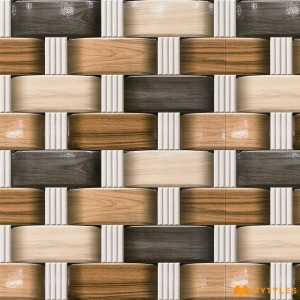 undefined-Ceramic Brown Elevation Wall Tile Code17721 (300x450mm, Glossy)