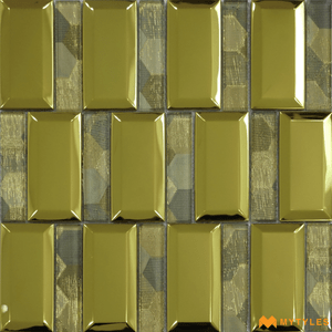 undefined-Mossaic Metal Tile Code23672 (300x300mm, Metallic)
