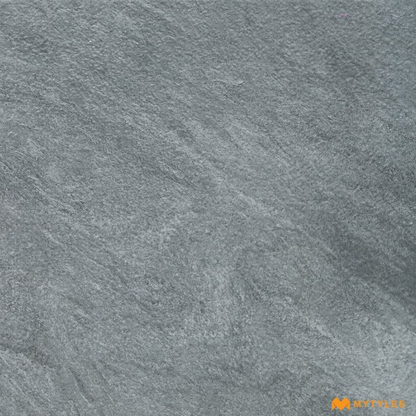 Rustic Matt Floor Tile-Vitrified Gray Digital Parking Floor and Wall Tile Code33325 (600x600mm, Matt)
