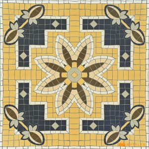 undefined-Vitrified Yellow Moroccan Floor and Wall Tile Code27900 (600x600mm, Matt)