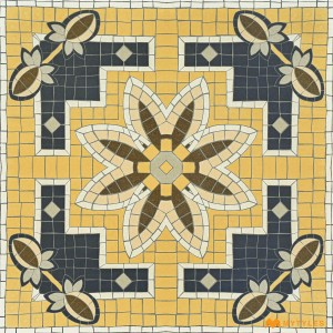 undefined-Vitrified Yellow Moroccan Floor and Wall Tile Code27900 (600x600mm, Matt)