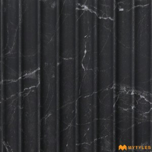 undefined-Black Louver Wall Panels Code34701 (5Inchx8Feet, Matt)